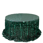 132" Large Payette Sequin Round Tablecloth TAB_71_136_HUNT