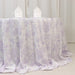 132" Polyester Round Tablecloth for Weddings and Events - French Toile Pattern