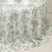 132" Polyester Round Tablecloth for Weddings and Events - French Toile Pattern