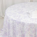 132" Polyester Round Tablecloth for Weddings and Events - French Toile Pattern