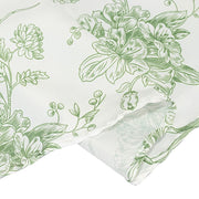 132" Polyester Round Tablecloth for Weddings and Events - French Toile Pattern
