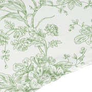 132" Polyester Round Tablecloth for Weddings and Events - French Toile Pattern