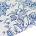 132" Polyester Round Tablecloth for Weddings and Events - French Toile Pattern