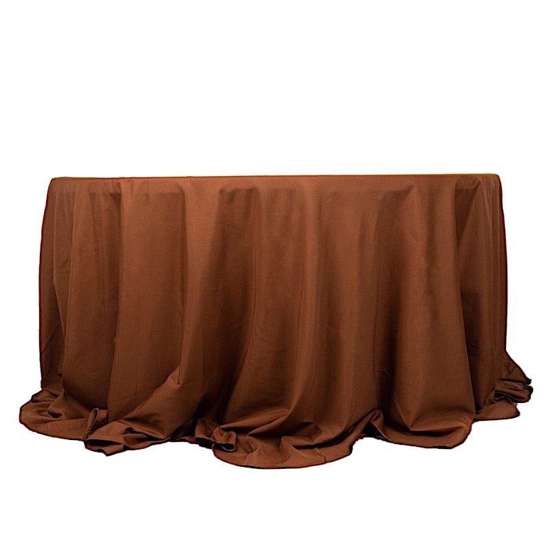 132" Polyester Round Tablecloth Wedding Party Table Linens