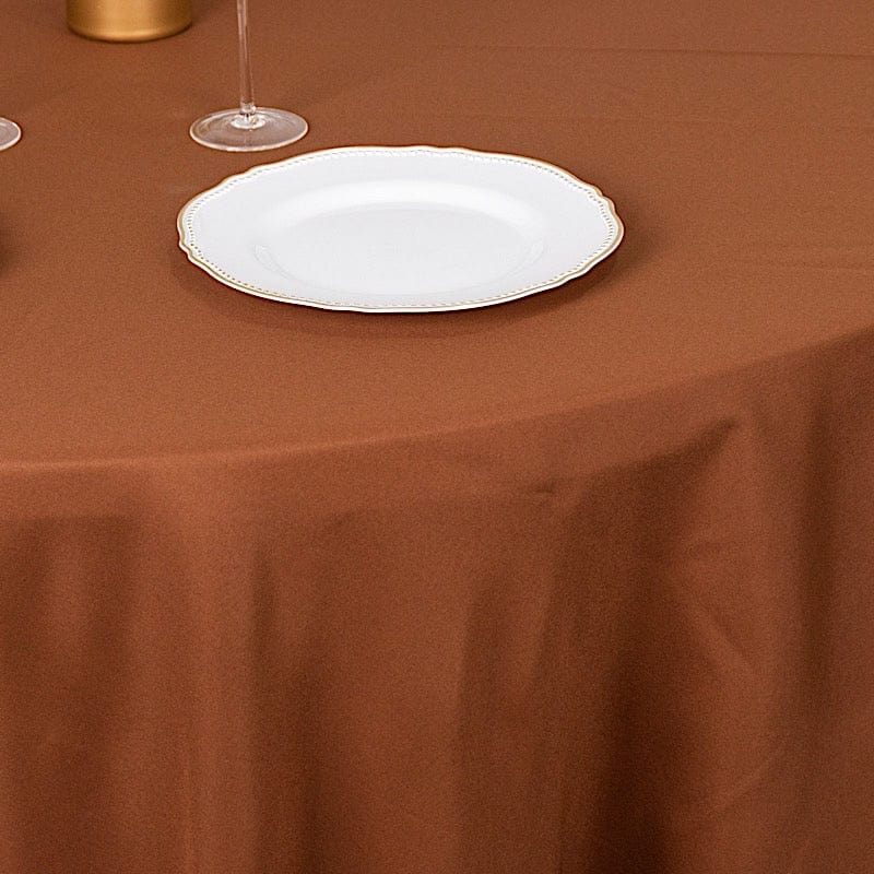 132" Polyester Round Tablecloth Wedding Party Table Linens
