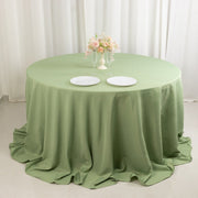 132" Premium Polyester Round Tablecloth Wedding Party Table Linens