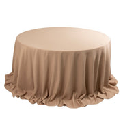132" Premium Polyester Round Tablecloth Wedding Party Table Linens
