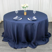 132" Premium Polyester Round Tablecloth Wedding Party Table Linens