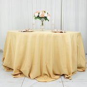 132" Premium Polyester Round Tablecloth Wedding Party Table Linens