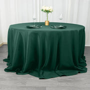 132" Premium Polyester Round Tablecloth Wedding Party Table Linens