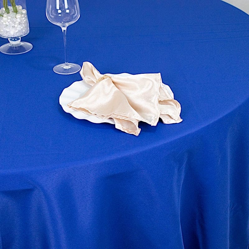 132" Premium Polyester Round Tablecloth Wedding Party Table Linens
