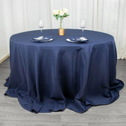 132" Premium Polyester Round Tablecloth Wedding Party Table Linens