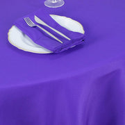 132" Premium Polyester Round Tablecloth Wedding Party Table Linens