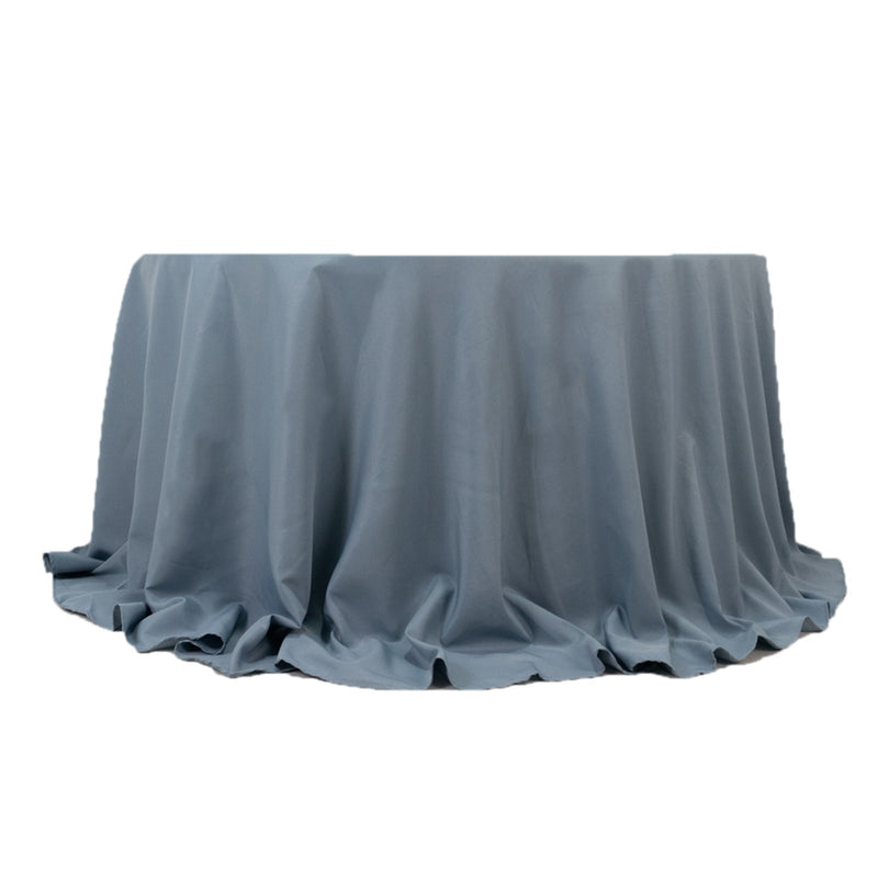 132" Premium Polyester Round Tablecloth Wedding Party Table Linens TAB_136_086_PRM