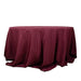 132" Premium Polyester Round Tablecloth Wedding Party Table Linens TAB_136_BURG_PRM