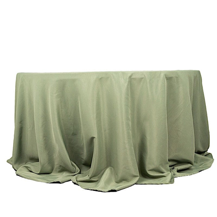 132" Premium Polyester Round Tablecloth Wedding Party Table Linens TAB_136_DSG_PRM