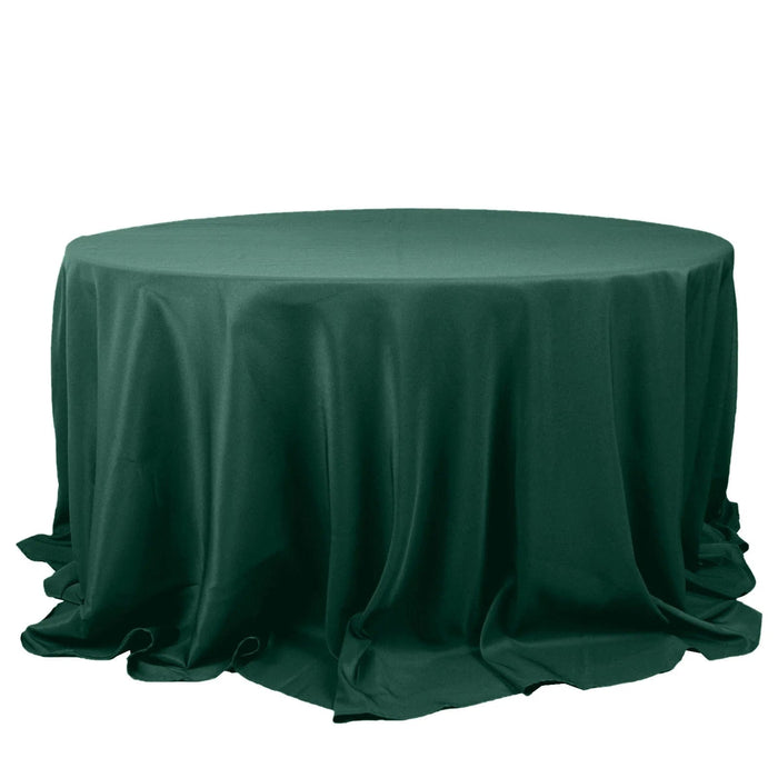 132" Premium Polyester Round Tablecloth Wedding Party Table Linens TAB_136_HUNT_PRM