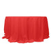 132" Premium Polyester Round Tablecloth Wedding Party Table Linens TAB_136_RED_PRM