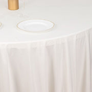 132" Premium Scuba Round Tablecloth