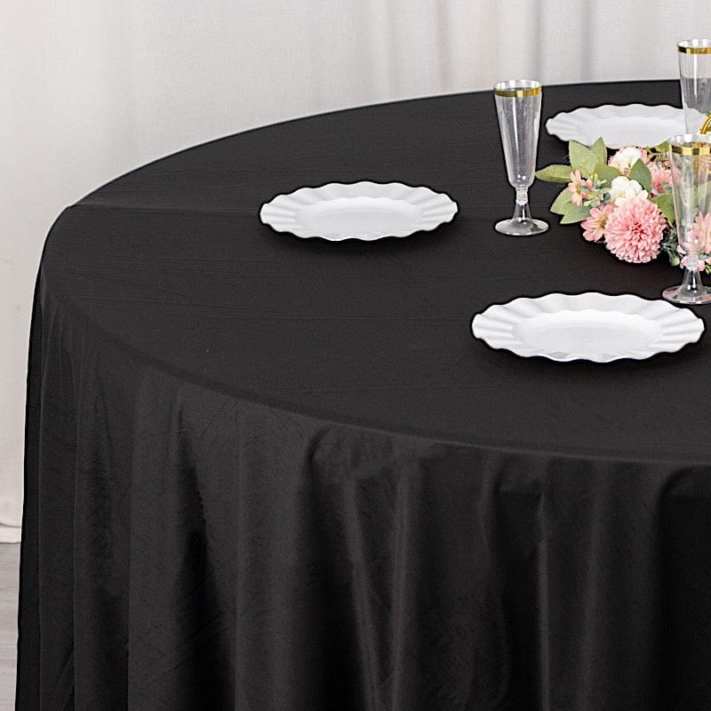 132" Premium Scuba Round Tablecloth