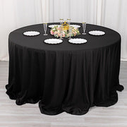 132" Premium Scuba Round Tablecloth