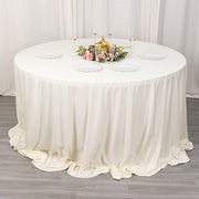 132" Premium Scuba Round Tablecloth