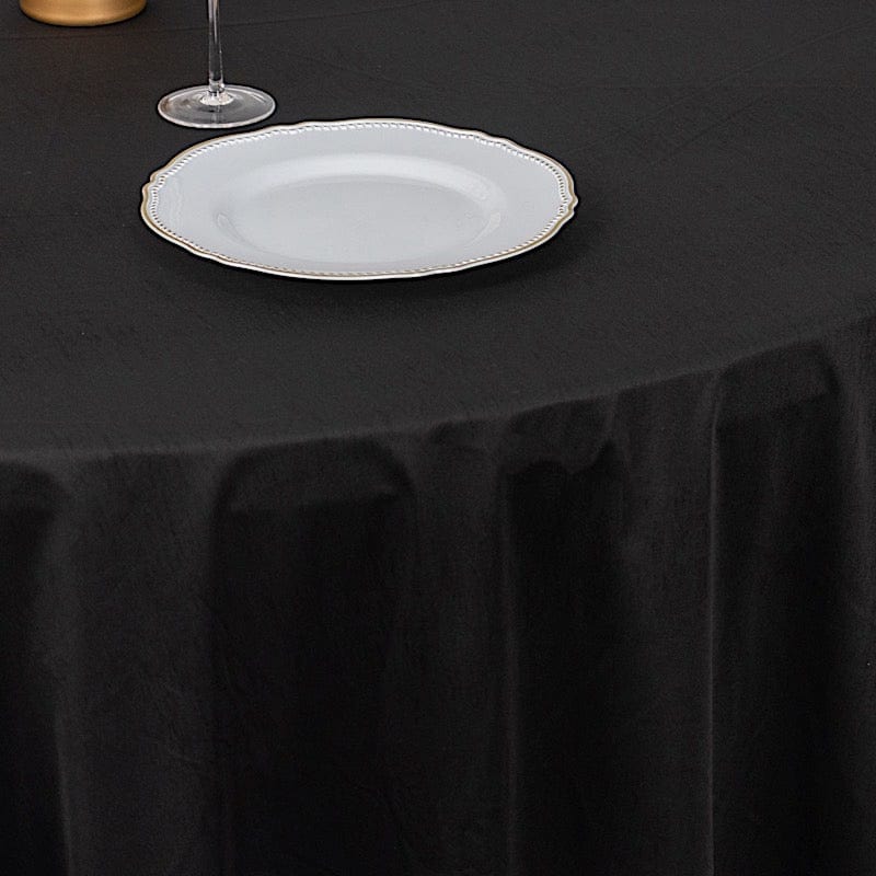 132" Premium Scuba Round Tablecloth
