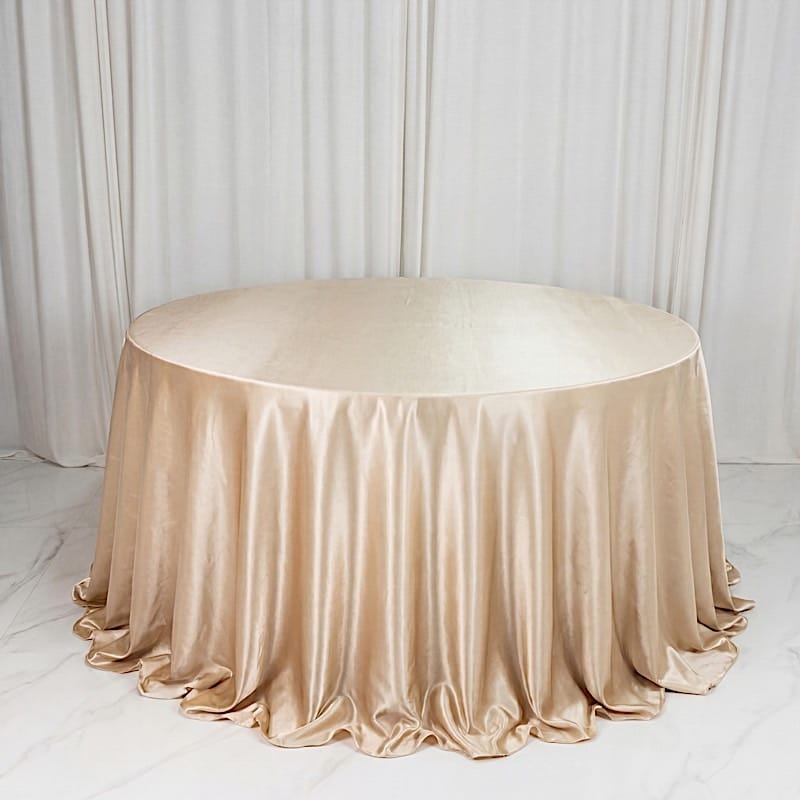 132" Round Premium Velvet Tablecloth