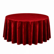 132" Round Premium Velvet Tablecloth TAB_VEL_136_059