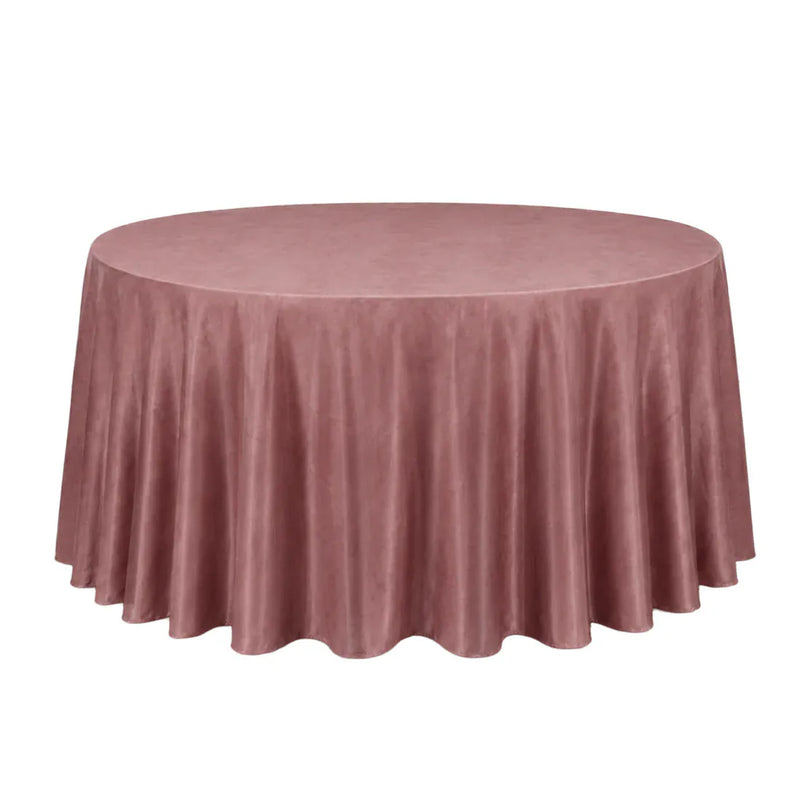132" Round Premium Velvet Tablecloth TAB_VEL_136_080