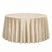 132" Round Premium Velvet Tablecloth TAB_VEL_136_CHMP