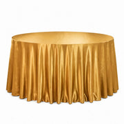 132" Round Premium Velvet Tablecloth TAB_VEL_136_GOLD