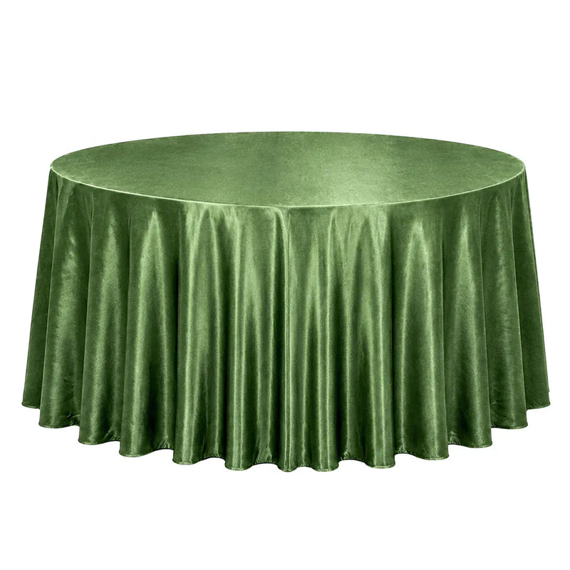 132" Round Premium Velvet Tablecloth TAB_VEL_136_WILL