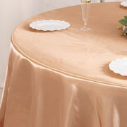 132" Satin Round Tablecloth Wedding Party Table Linens