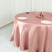 132" Satin Round Tablecloth Wedding Party Table Linens