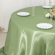 132" Satin Round Tablecloth Wedding Party Table Linens