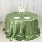 132" Satin Round Tablecloth Wedding Party Table Linens