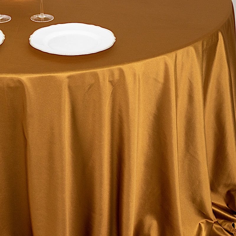 132" Scuba Polyester Round Tablecloth Wedding Table Linens