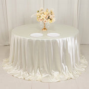 132" Scuba Polyester Round Tablecloth Wedding Table Linens