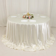 132" Scuba Polyester Round Tablecloth Wedding Table Linens