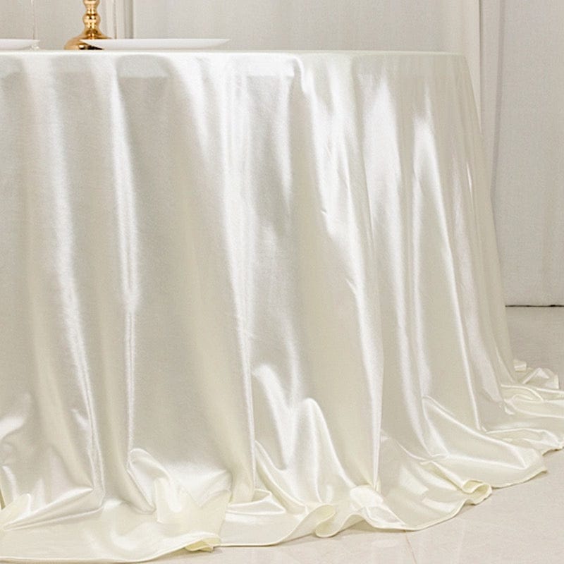 132" Scuba Polyester Round Tablecloth Wedding Table Linens