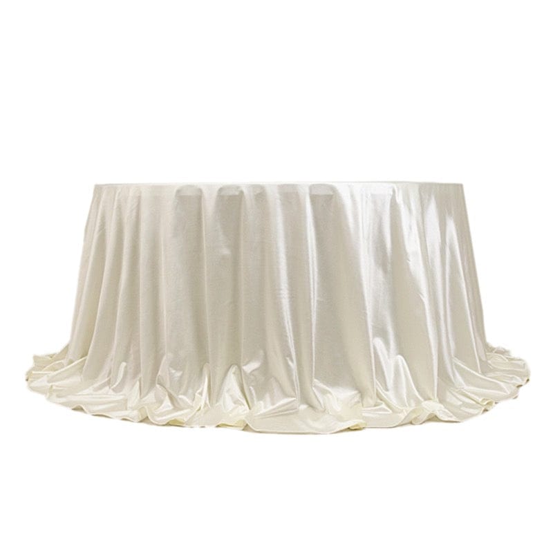 132" Scuba Polyester Round Tablecloth Wedding Table Linens