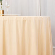 132" Scuba Polyester Round Tablecloth Wedding Table Linens