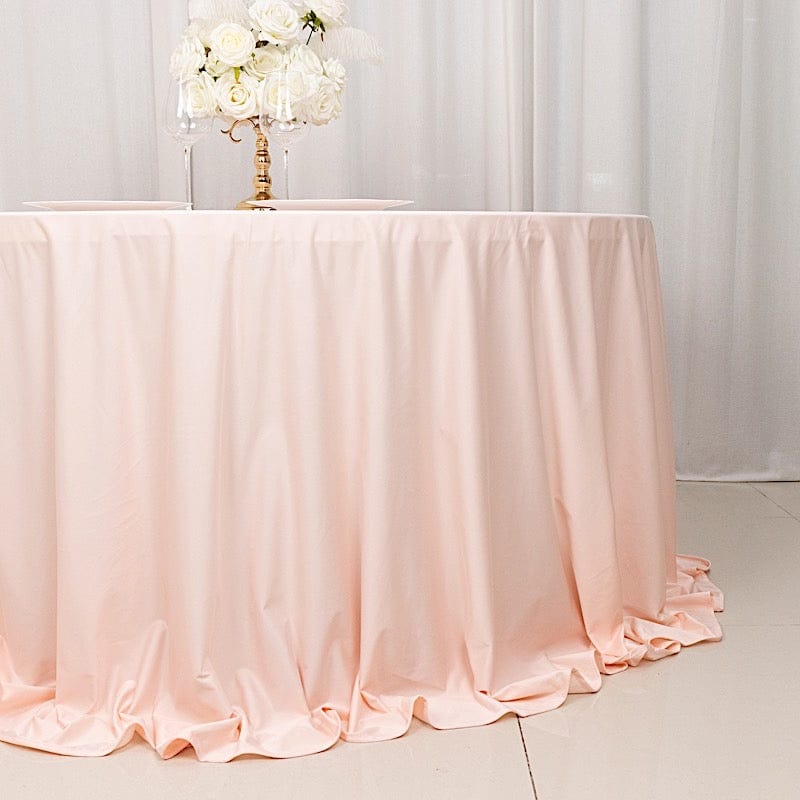 132" Scuba Polyester Round Tablecloth Wedding Table Linens