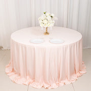 132" Scuba Polyester Round Tablecloth Wedding Table Linens