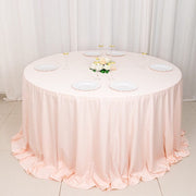 132" Scuba Polyester Round Tablecloth Wedding Table Linens