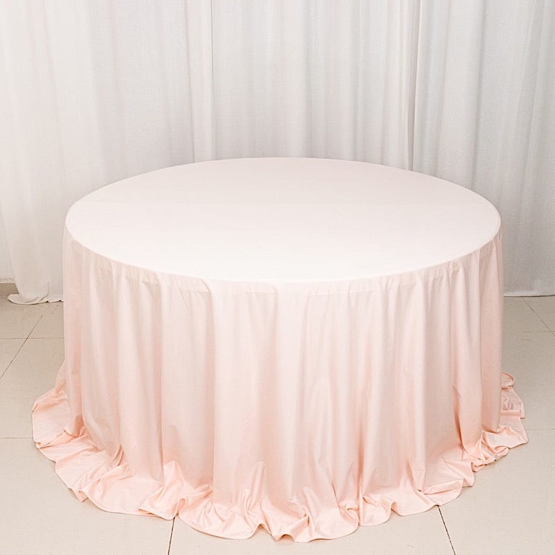 132" Scuba Polyester Round Tablecloth Wedding Table Linens