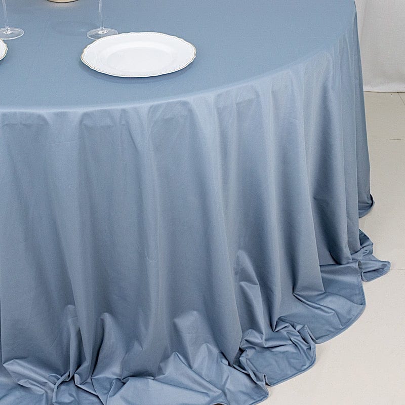 132" Scuba Polyester Round Tablecloth Wedding Table Linens