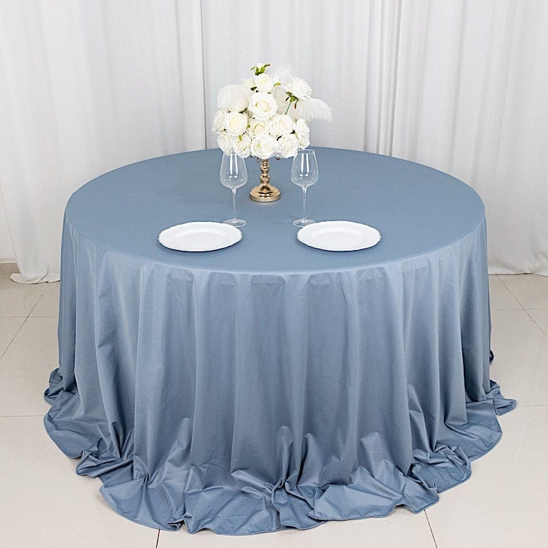 132" Scuba Polyester Round Tablecloth Wedding Table Linens