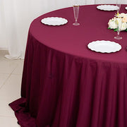 132" Scuba Polyester Round Tablecloth Wedding Table Linens